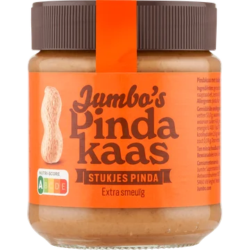Jumbo's Pindakaas Stukjes Pinda 290 g