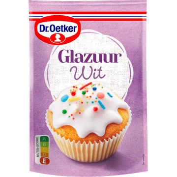 Dr. Oetker Glazuur Wit Taart Versiering 125 g