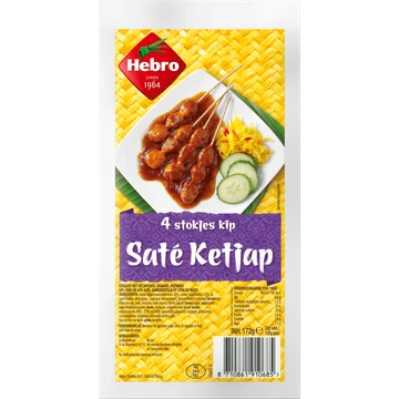 Hebro Kipsaté Ketjap 4 Stokjes 172 g