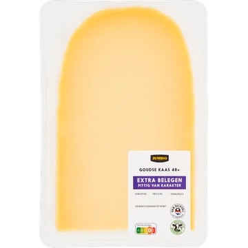 Jumbo Goudse Kaas 48+ Extra Belegen Plakken ca. 175 g