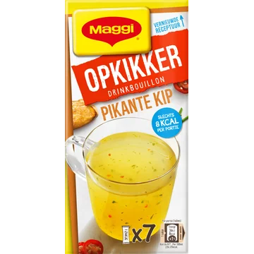 MAGGI Opkikker Drinkbouillon Pikante Kip 7 x 3,7 g