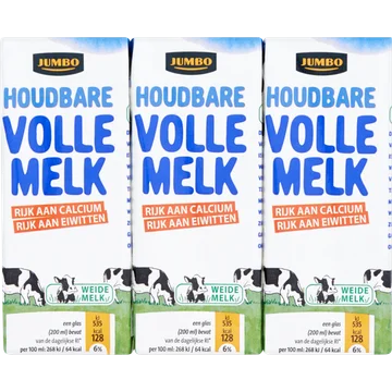 Jumbo Houdbare Volle Melk 6 x 200ML