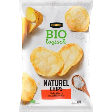Jumbo Biologisch Naturel Chips 125 g