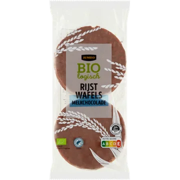Jumbo Biologisch Rijstwafels Melkchocolade 100 g