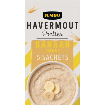 Jumbo Havermout Porties Banaansmaak 5 x 27 g