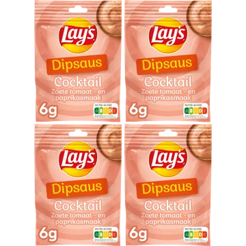 Lay's Dipsaus Cocktail Zoete Tomaat-en Paprikasmaak 6 gr