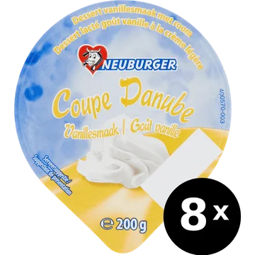 Neuburger Coupe Danube Vanillesmaak 8 x 200 g