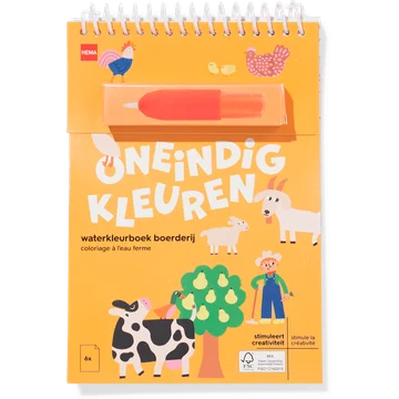 HEMA A5 Waterkleurboek Boerderij