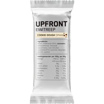 Upfront Eiwitreep Vegan Cookie Dough 60 g