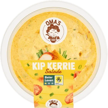 Oma's Kip Kerrie Salade 160 g