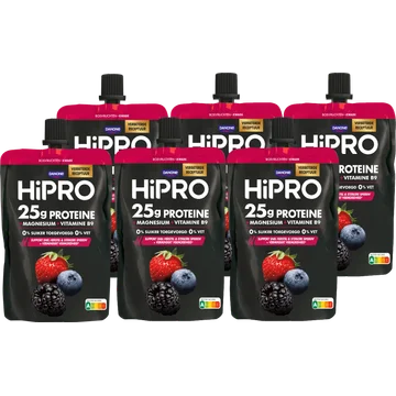 HiPRO Protein Kwark Bosvruchten 6 x  200 g