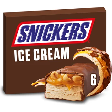 Snickers Ijs repen chocolade pinda caramel 6-pack