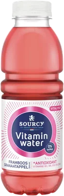 Sourcy Vitaminwater Framboos-Granaatappel 500ML