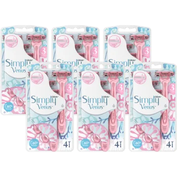 Gillette Venus Simply 3 Scheermesjes 6 x 4 stuks