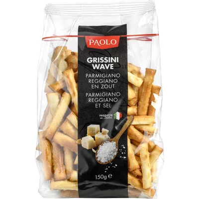 Paolo Mini grissini parmezaanse kaas zeezout