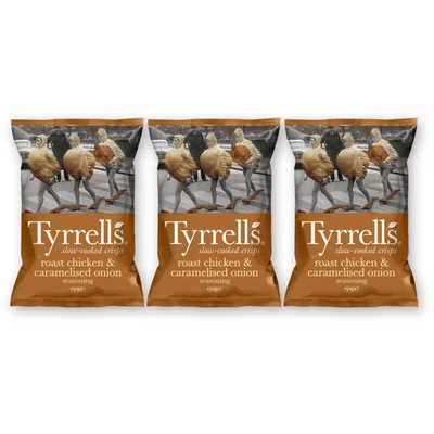 Tyrrells Roast chicken & caramelised onion 3-pack