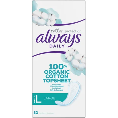 Always Dailies bio cotton large inlegkruisjes
