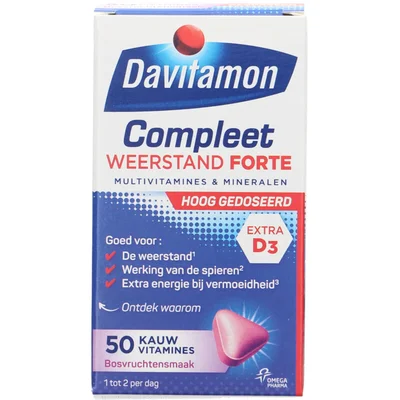 Davitamon Compleet weerstand forte kauwvitamines
