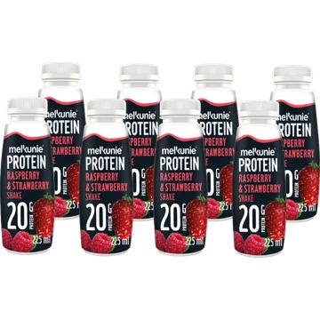 Melkunie Protein Raspberry & Strawberry Shake 8 x 225 ml