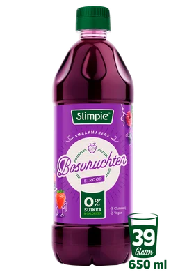 Slimpie Bosvruchten Siroop 650 ml