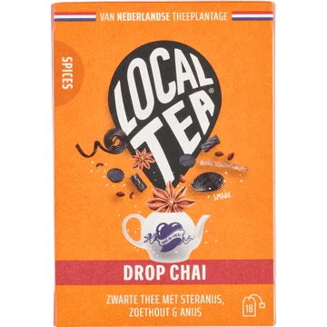 Localtea Drop Chai Zwarte Thee met Steranijs, Zoethout & Anijs 18 x 1,5 g