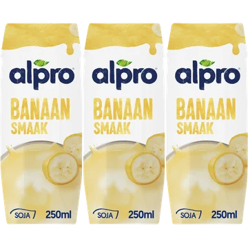 Alpro Sojadrink Banaan Houdbaar 3 x 250 ml
