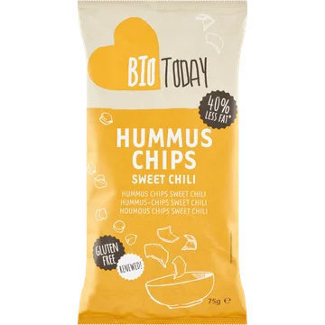 BioToday Hummus Chips Sweet Chili 75 g