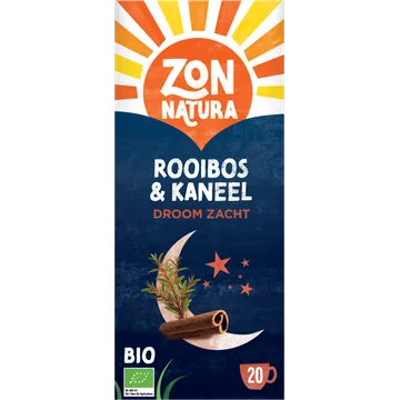 Zonnatura Bio Rooibos & Kaneel Droom Zacht 20 Stuks 36 g
