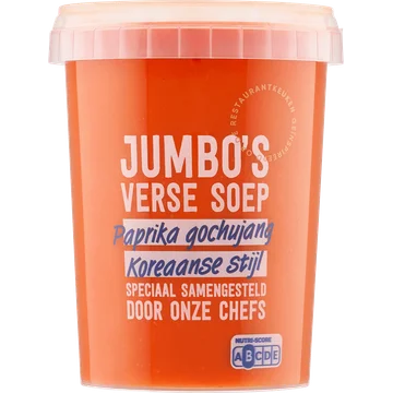 Jumbo's Verse Soep Paprika Gochujang Koreaanse Stijl 500 g