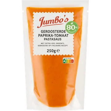 Jumbo's Pastasaus Geroosterde Paprika-Tomaat 250 g
