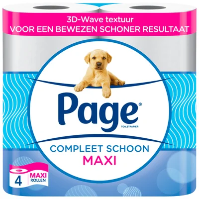 Page Compleet Schoon Toiletpapier Maxi 4-rollen