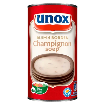 Unox Soep in Blik Champignonsoep 4 Porties 515 ml