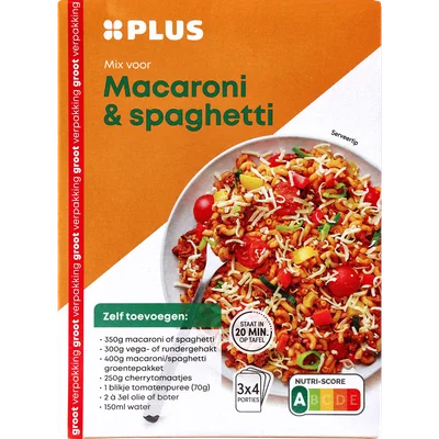 PLUS Mix voor Macaroni-Spaghetti Bag-in-box 120 g