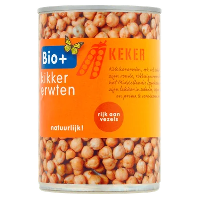BIO+ Kikkererwten Blik 400 g