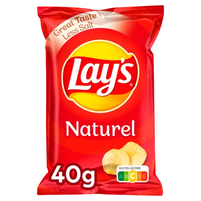 Lays Chips naturel kleinverpakking Zak 40 g
