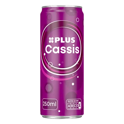 PLUS Cassis Blik 250 ml