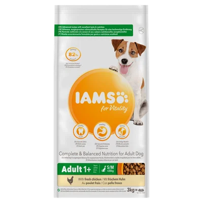 IAMS Brokken hond adult 1+ kip Stazak 3 kg