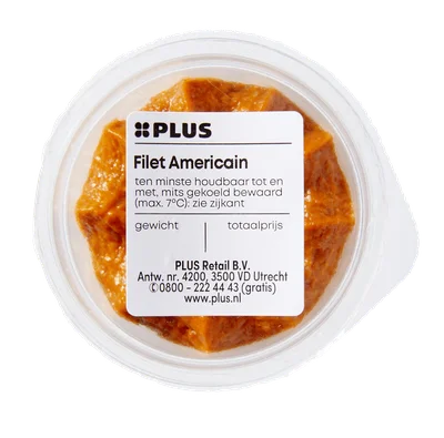 PLUS Filet americain cup Bakje 70 g