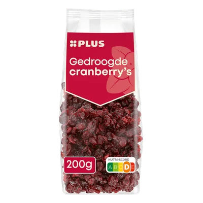 PLUS Gedroogde cranberries Stazak 200 g