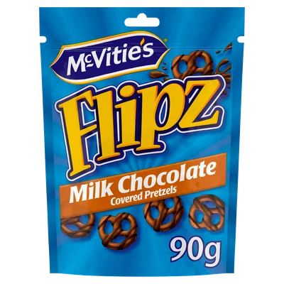 Mcvities Flipz pretzels melkchocolade Stazak 90 g