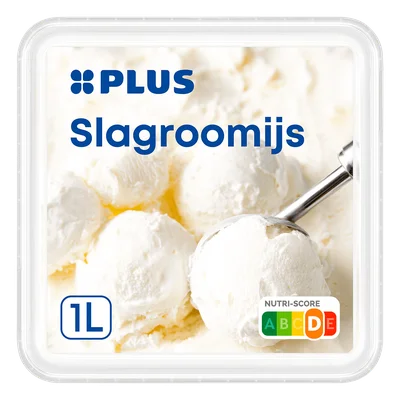 PLUS Slagroomijs Kuipje 1000 ml