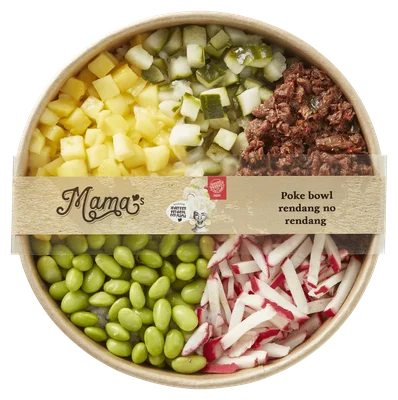 Mama's Maaltijden Poké bowl rendang no rendang Bakje 430 g