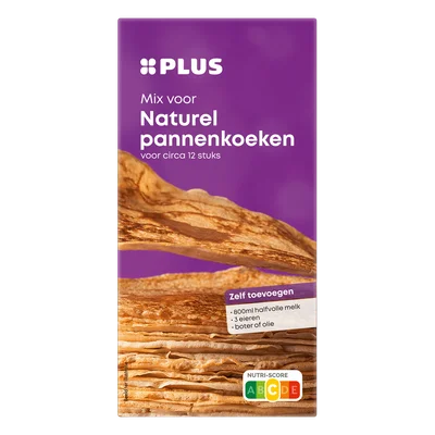 PLUS pannenkoekenmix naturel Doos 400 g