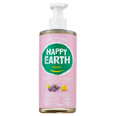Happy Earth 100% Natuurlijke Handzeep Lavender Fles 300 ml