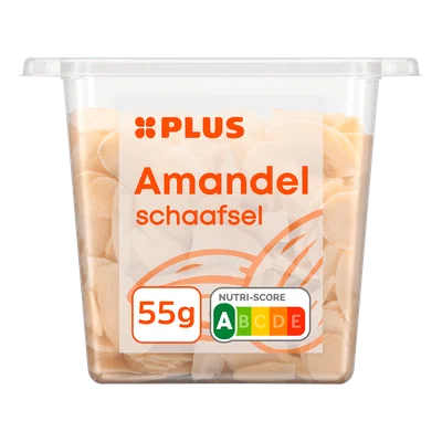 PLUS Amandelschaafsel Pot 55 g