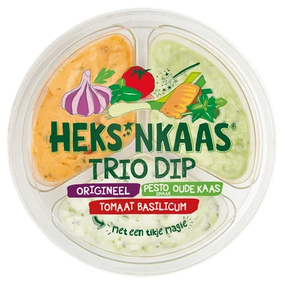 Heks'nkaas Triodip Pesto Oude Kaas Bakje 180 g