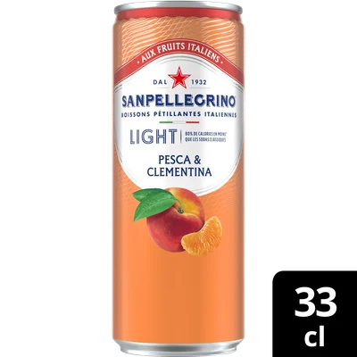 San Pellegrino Pesca &amp; clementina light Blik 330 ml