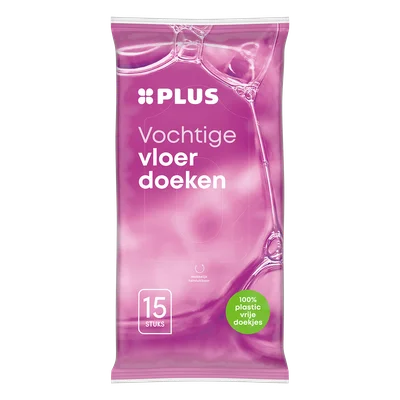 PLUS Vloerdoeken Plasticvrij Wikkel 15 st