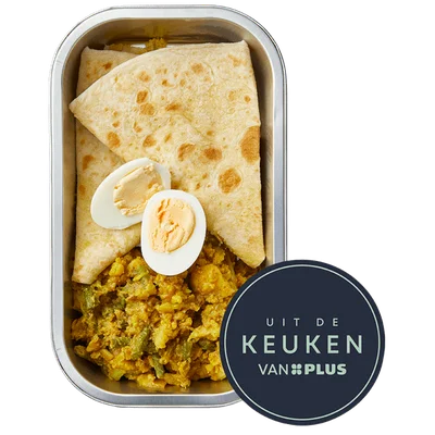 Uit de keuken van PLUS Roti vegetarisch 450 gram