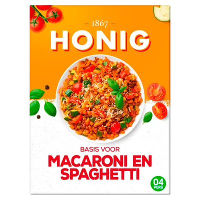 Honig Mix voor macaroni en spaghetti Doos 41 g